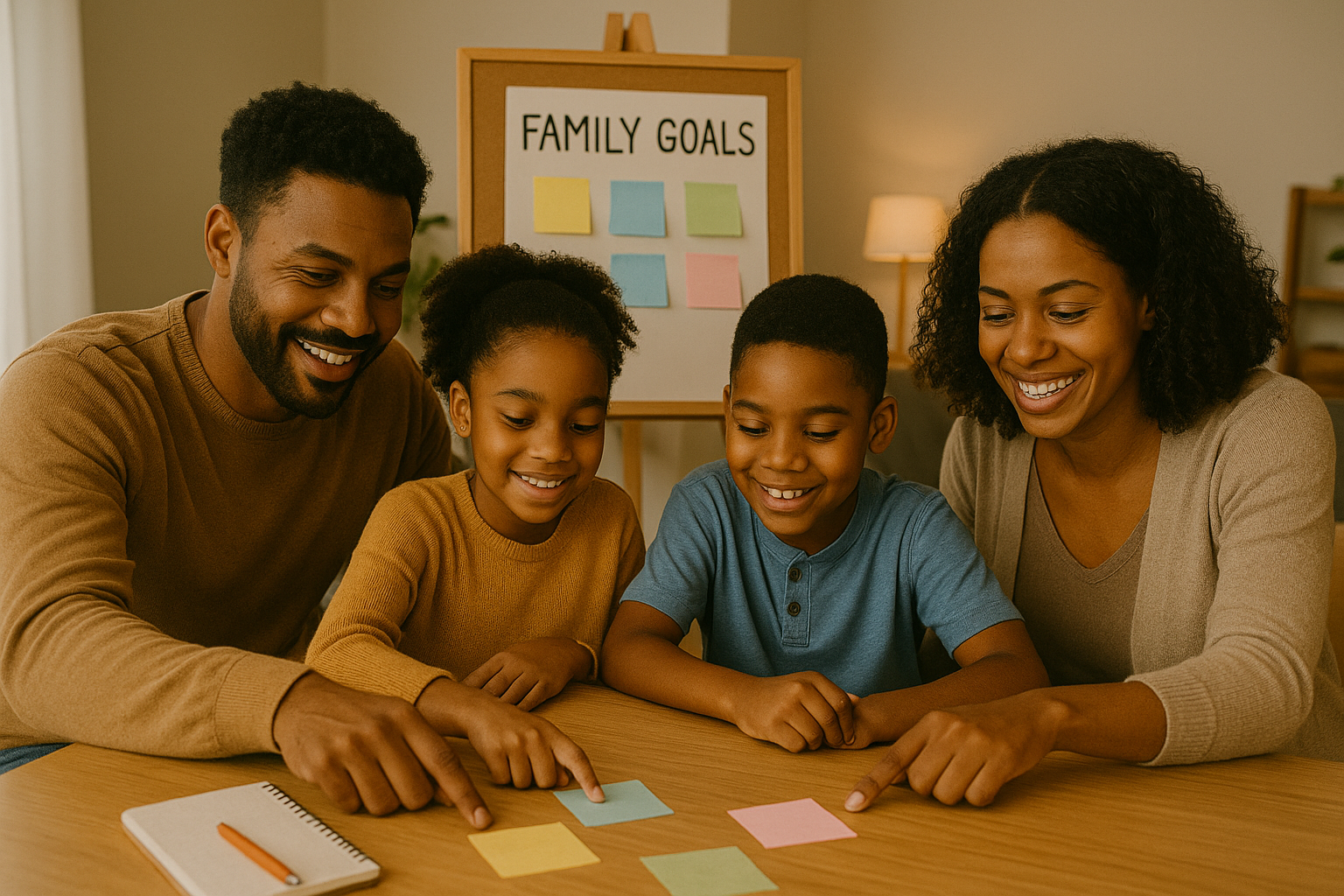 Minimalist family planning illustration representing family stability, preparation, structure, and planning before family growth.