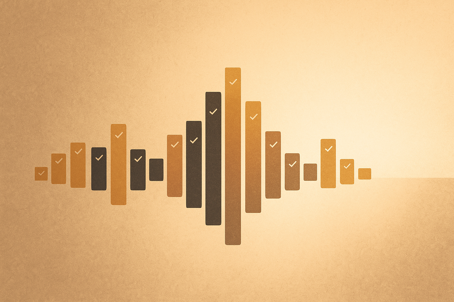 Ballots forming a soundwave signal representing political leverage and civic accountability