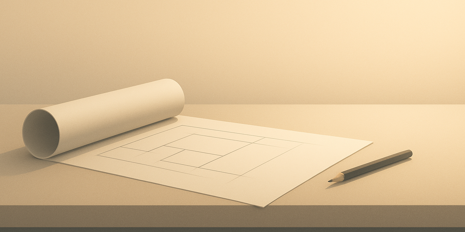 Today’s Blueprint series banner for Groundwork Daily, a minimalist design signaling daily structural resets and practical reflection.