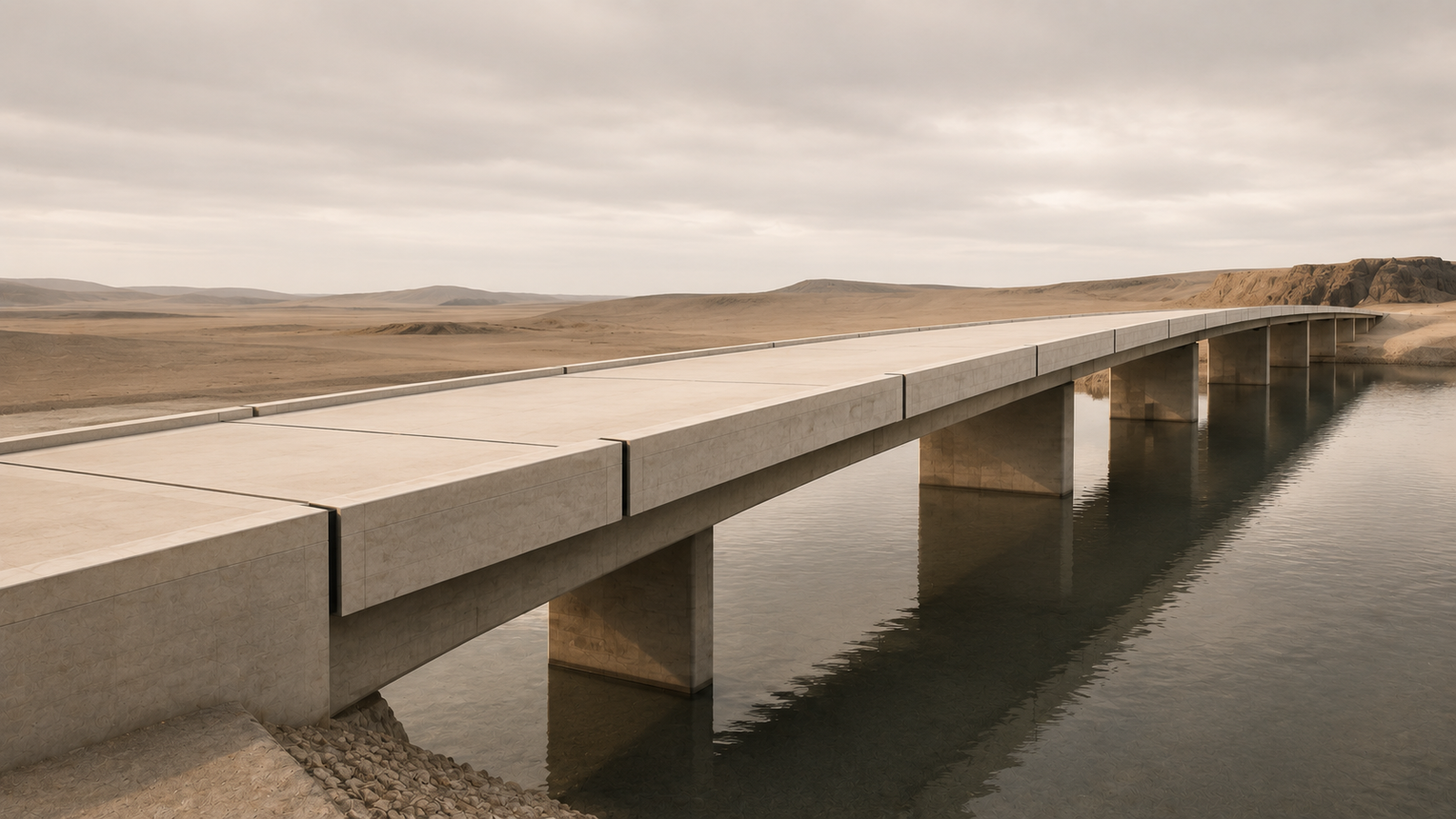 Relationship Structure Framework adaptability image showing a bridge with integrated expansion joints, symbolizing resilient relationships designed to flex under changing conditions.
