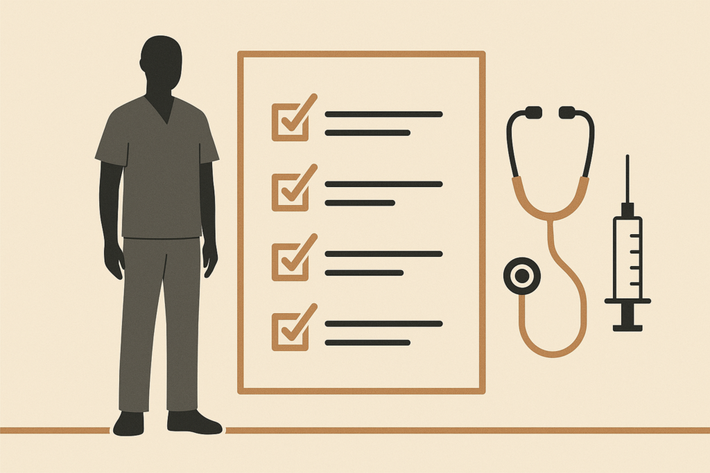 male nursing skills and professional readiness illustrated as care infrastructure