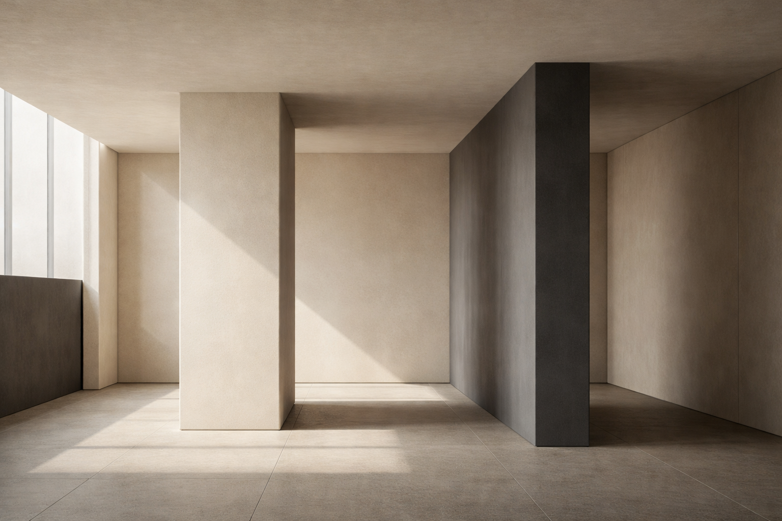 Rational thinking skills illustrated through correlation vs causation in minimalist architectural structure