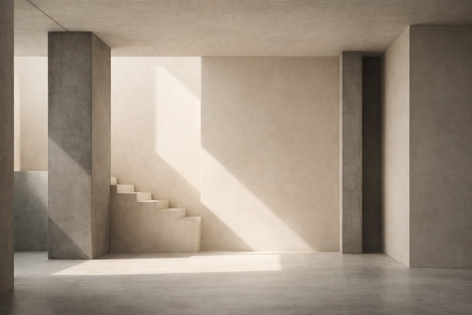 gratitude as structure expressed through a minimalist architectural interior