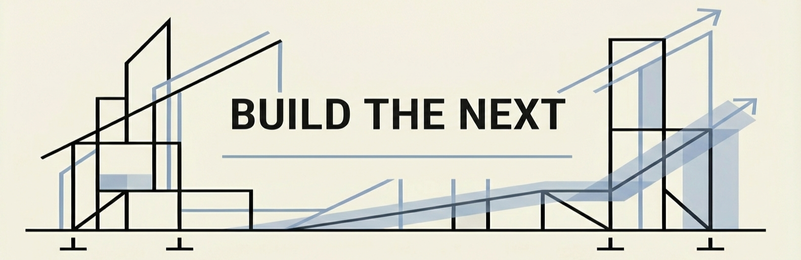 Build the Next series banner representing future-ready education and disciplined skill building