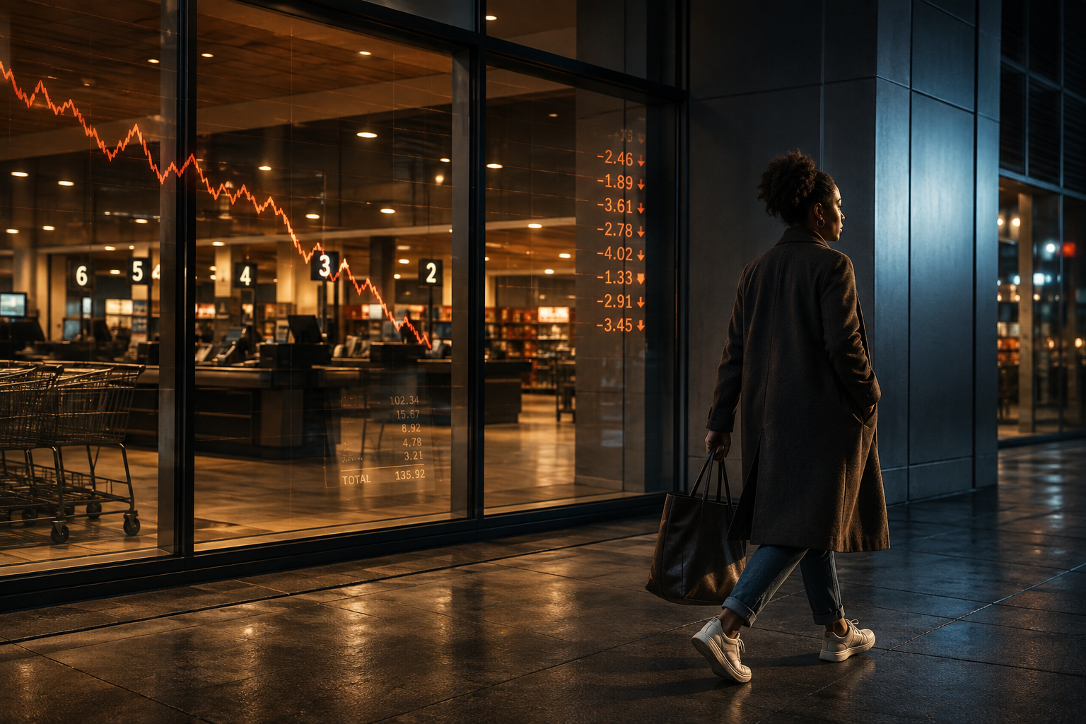 Consumer Power and Corporate Values | Culture Ledger Black consumer walking away from a retail storefront, representing consumer power, corporate values, trust, and economic leverage.