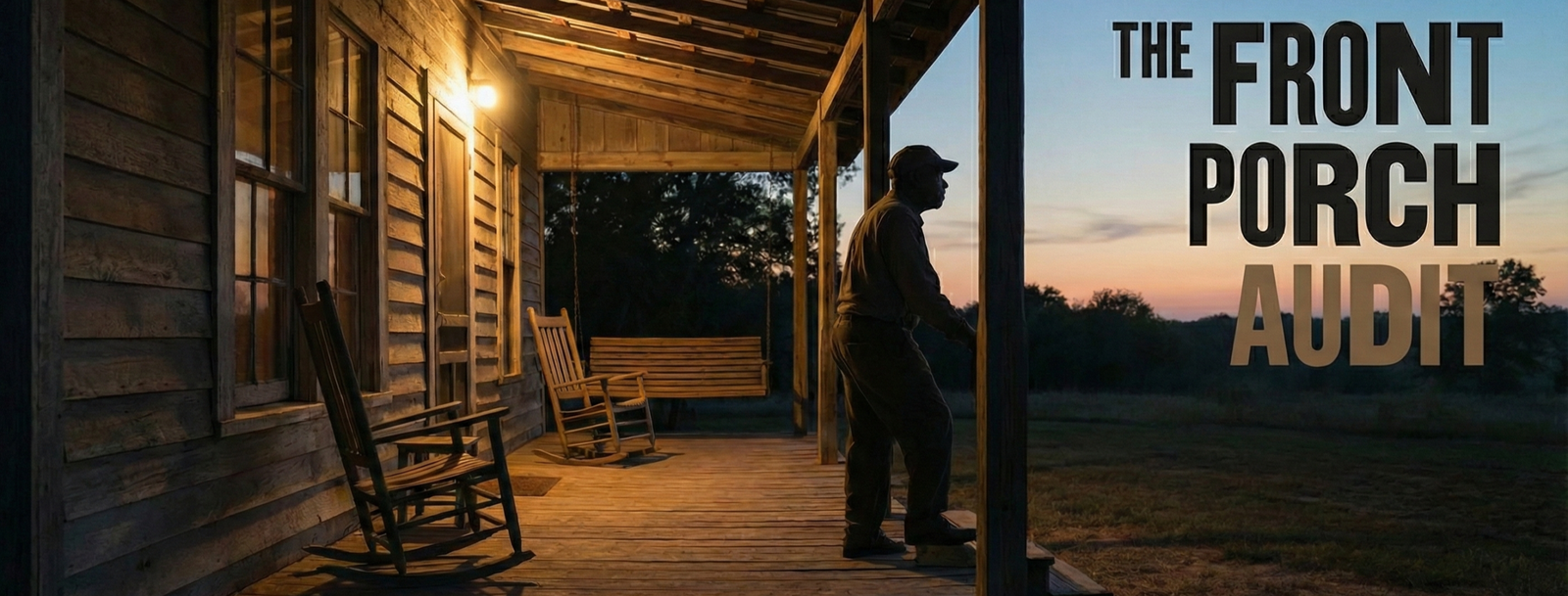 The Front Porch Audit series banner for Groundwork Daily.