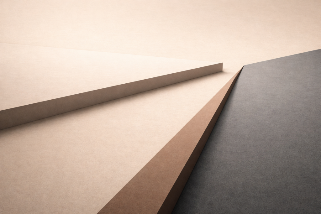 Minimalist editorial image representing discernment versus wisdom as decision following insight.