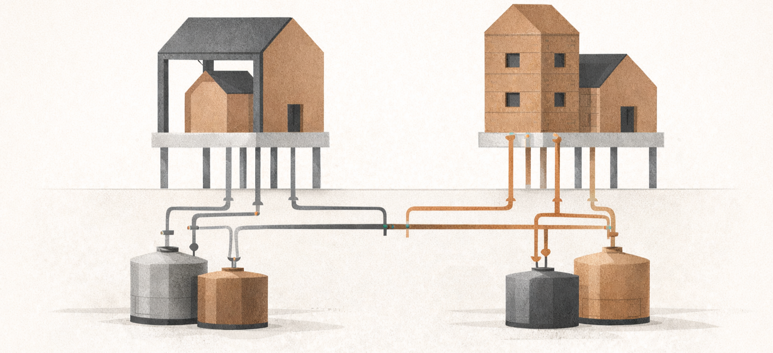 Metabolic variance illustrated as distinct architectural pathways producing different fitness outcomes.