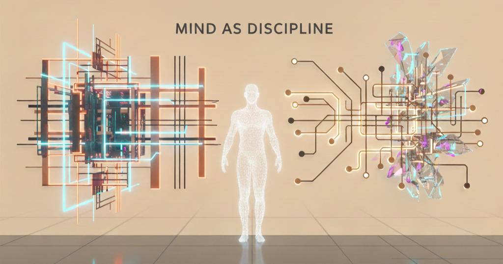 Mind as Discipline series image reinforcing the discipline framework and mental structure