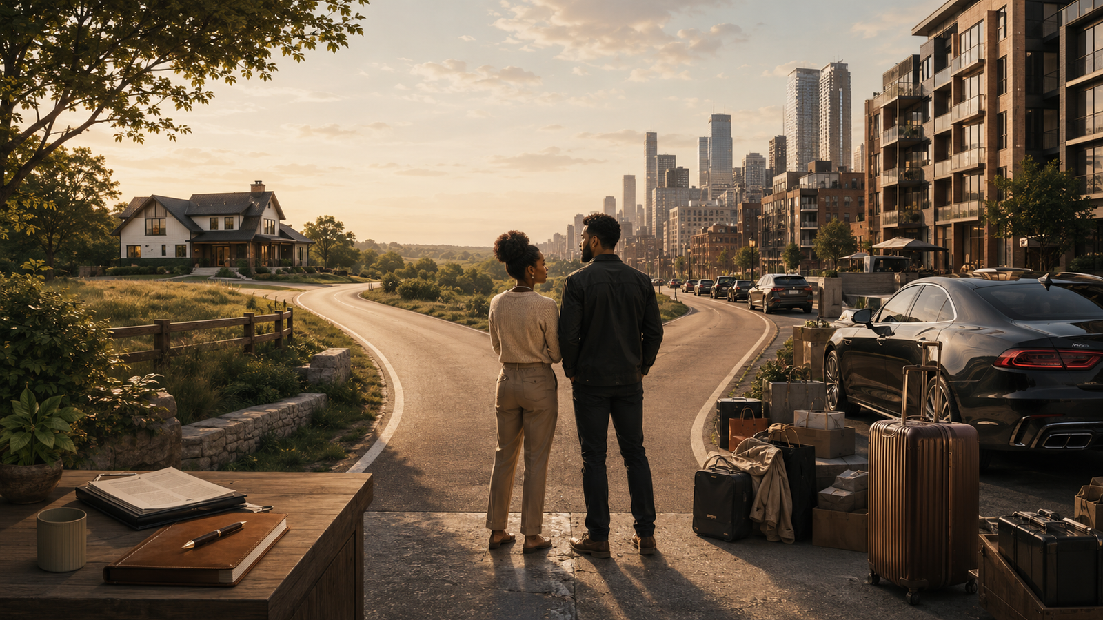 DINK Wealth Divergence | Money Monday DINK wealth divergence illustrated by a dual-income couple facing one financial path toward ownership and margin and another toward lifestyle expansion and dependency.