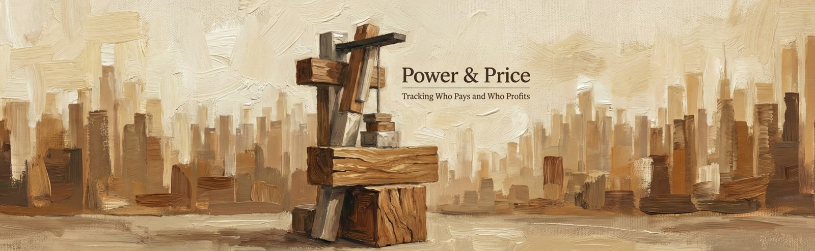 Power & Price series banner representing economic leverage and structural cost.