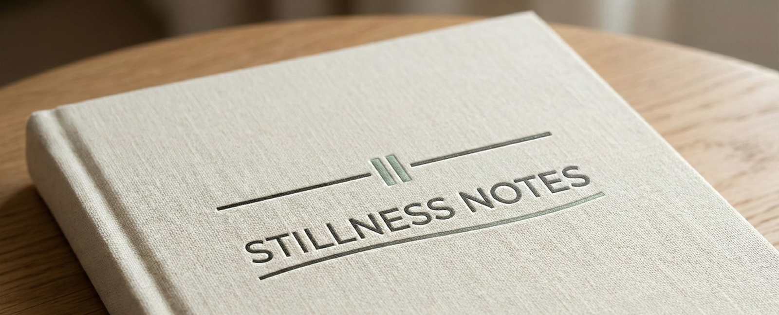 Stillness Notes series banner for Groundwork Daily.