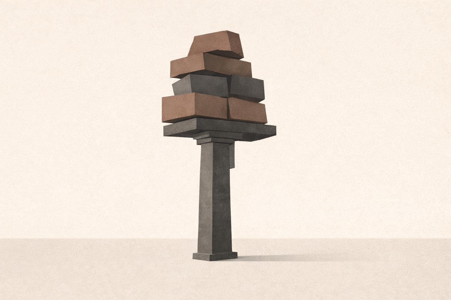 Unexamined strength as burden: an overloaded central structure representing the strong Black woman myth.