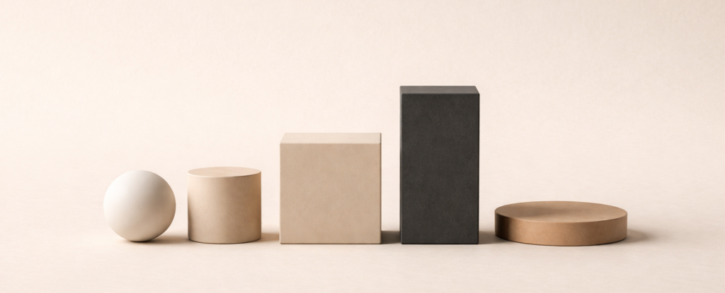 Minimalist editorial image representing discernment as disciplined judgment and proportion.