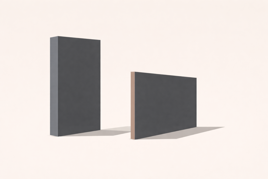 Minimalist architectural illustration showing boundaries are instructions, not suggestions, with a firm edge and enforced limit.