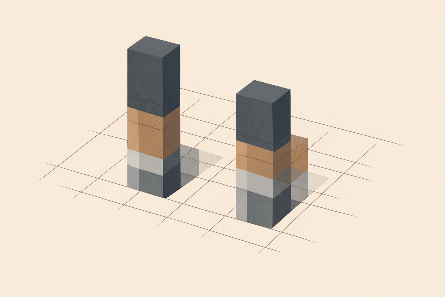 Abstract minimalist chart illustrating how motherhood vs fatherhood statistics can mislead when reporting methods and structural factors are ignored.