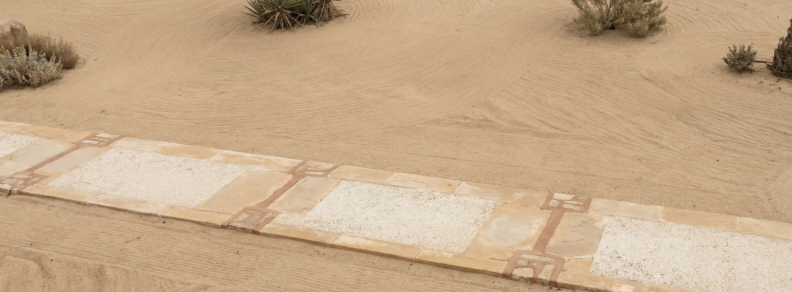 The Path discipline after choice illustrated as a narrow maintained route viewed from above, showing reinforced edges and quiet repairs