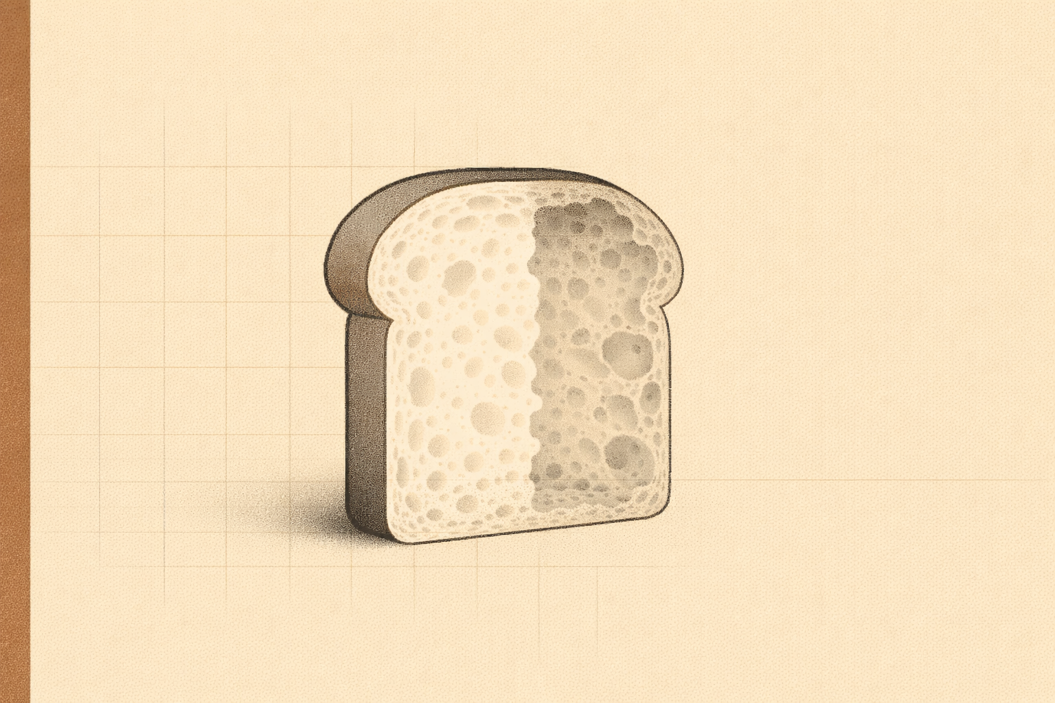 Minimalist illustration representing food quality decline caused by cost pressure and ingredient dilution.