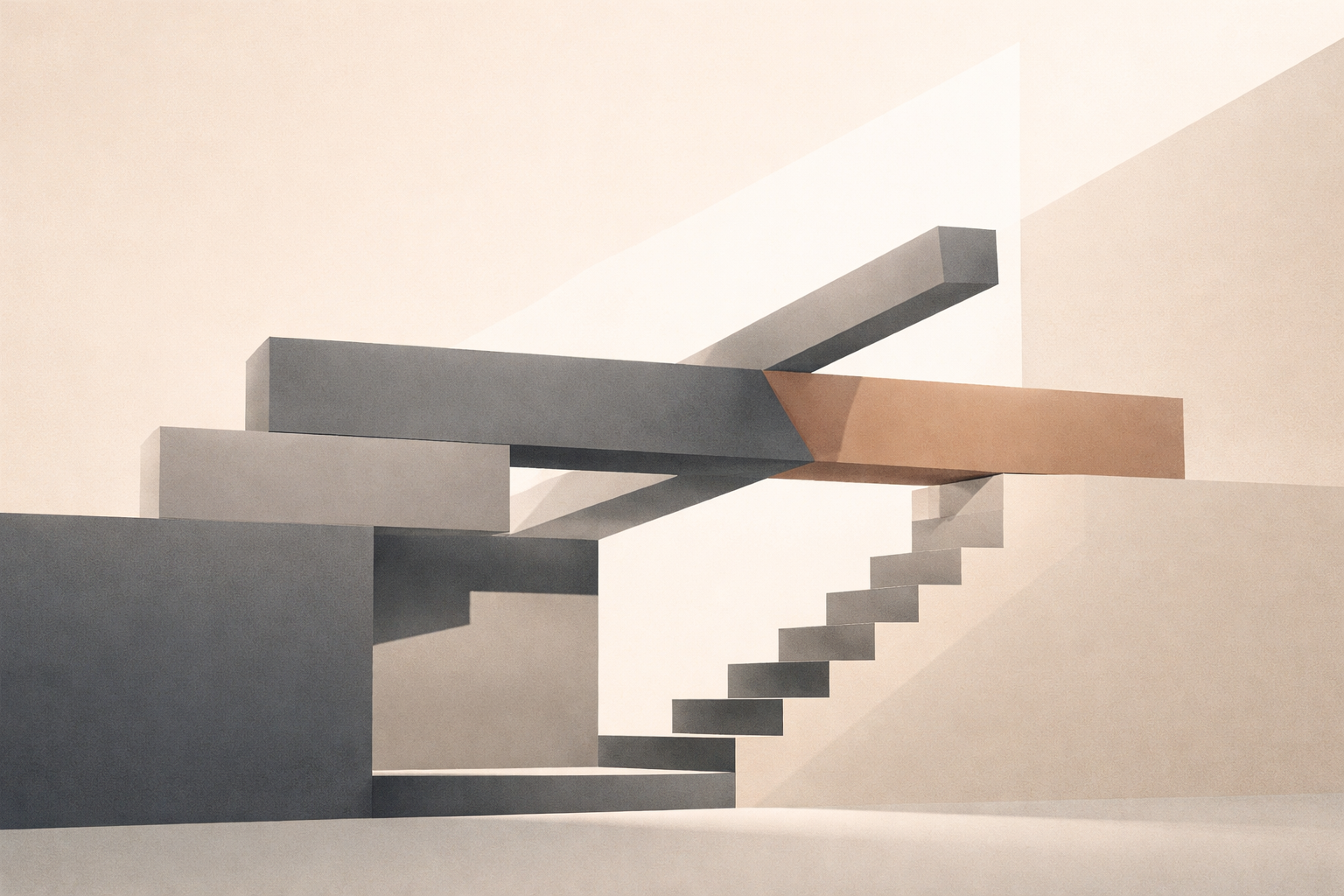 Minimalist editorial illustration showing why self-discipline is hard and how structure makes disciplined behavior sustainable.