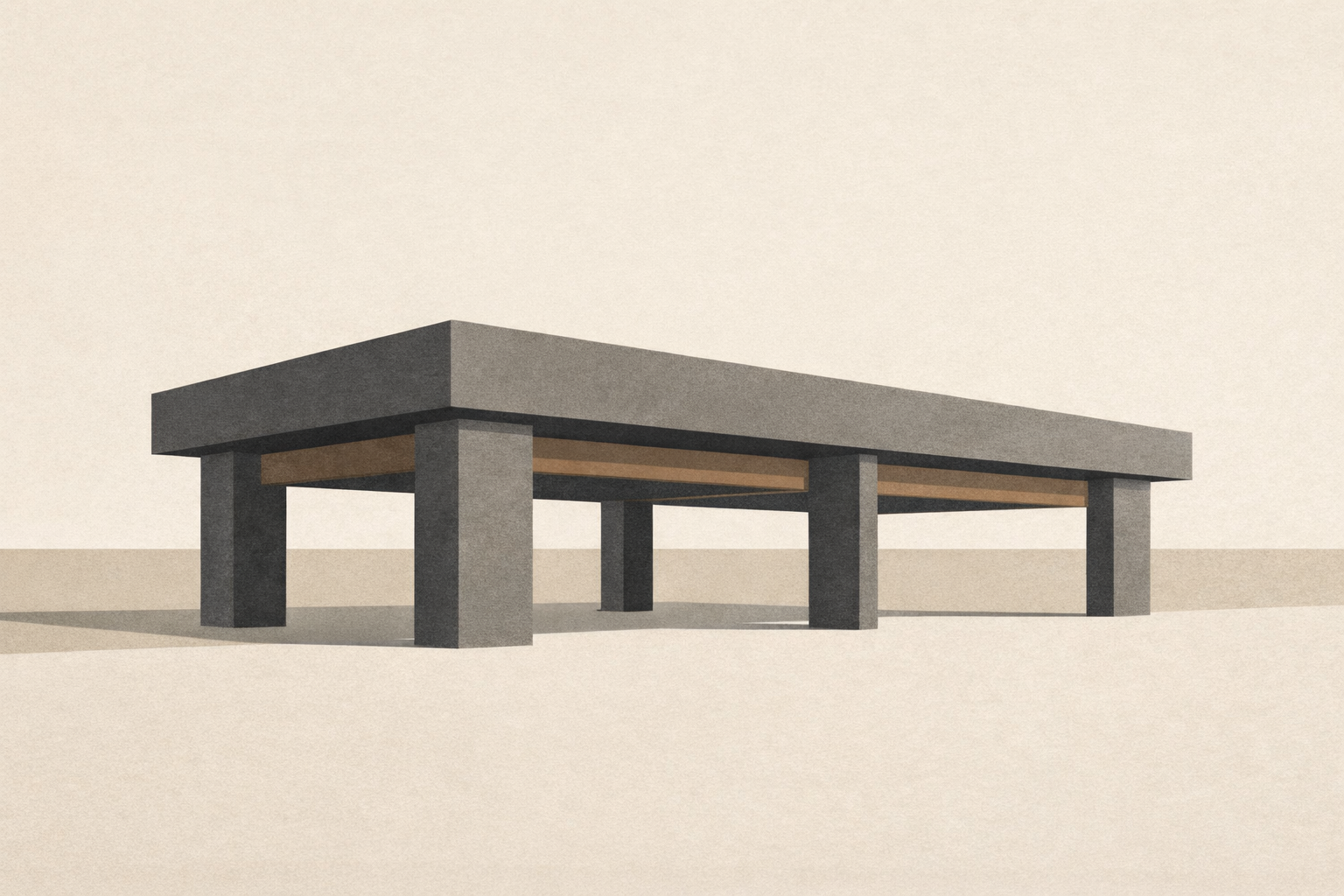 Carrying weight without announcement illustrated through quiet load-bearing architecture