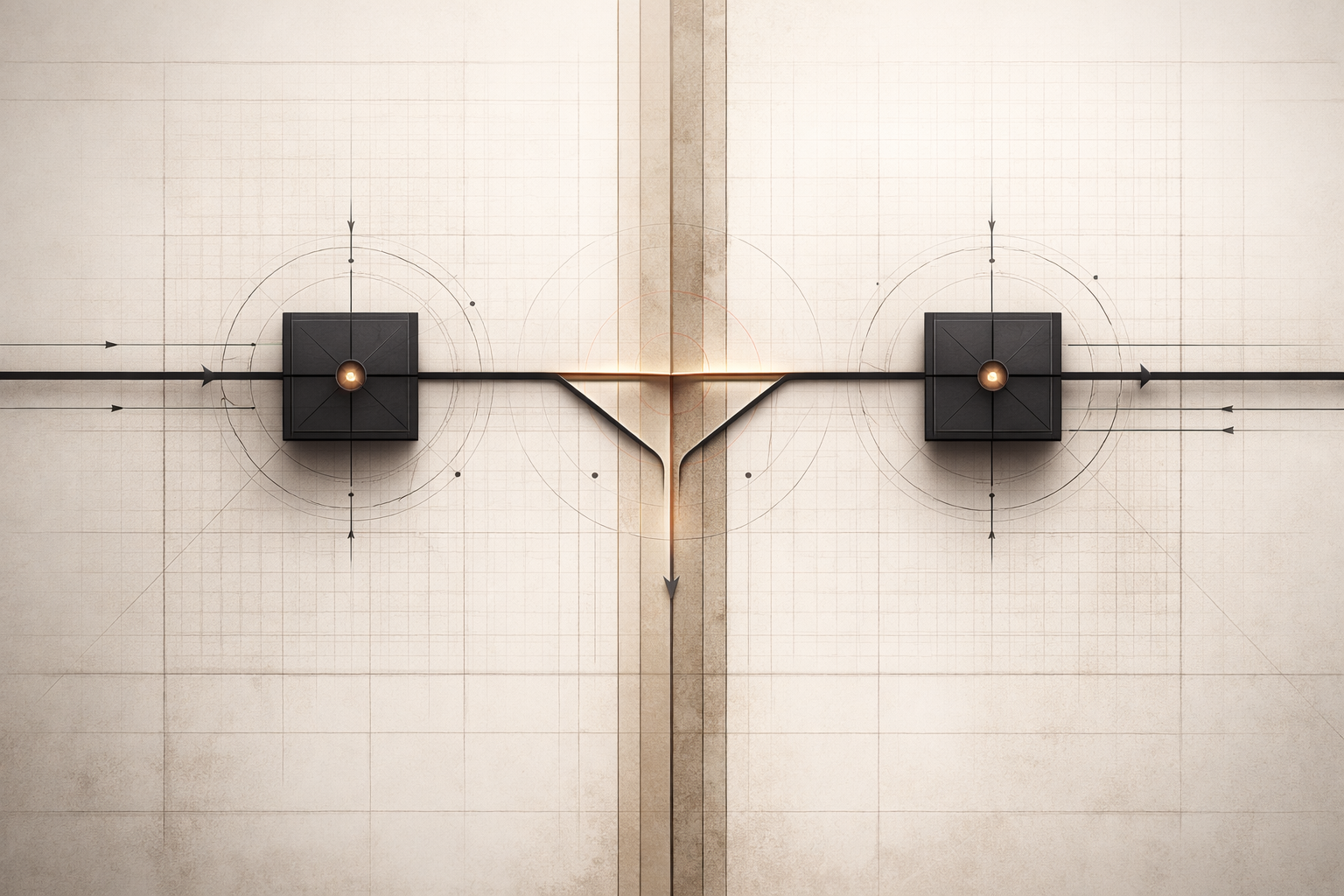 Equal emergency response structural threshold diagram showing identical trigger nodes connected to a central activation line