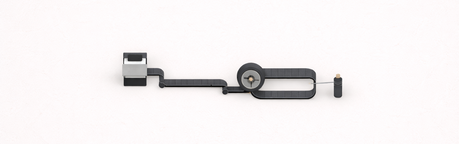 Minimalist editorial illustration representing a system functioning without external validation or feedback loops.