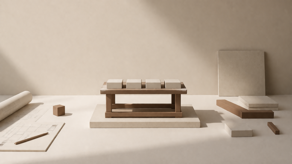 Consistency under pressure visualized as a solitary figure maintaining structure and discipline amid chaos, representing steady performance in unstable conditions