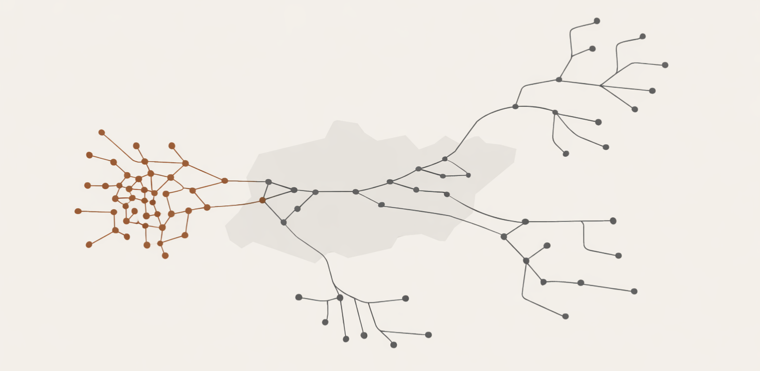 What causes migration diagram showing economic pressure, structural pathways, and system-driven movement