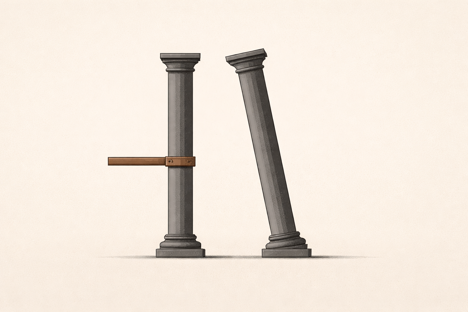 Editorial illustration contrasting disciplined masculine self-respect with validation-seeking behavior in relationships.