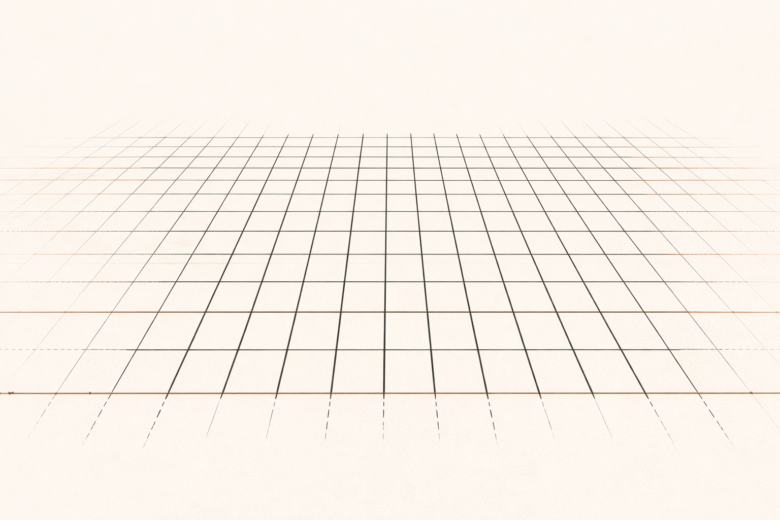 Minimalist architectural grid illustrating consistent structural patterns in disciplined systems