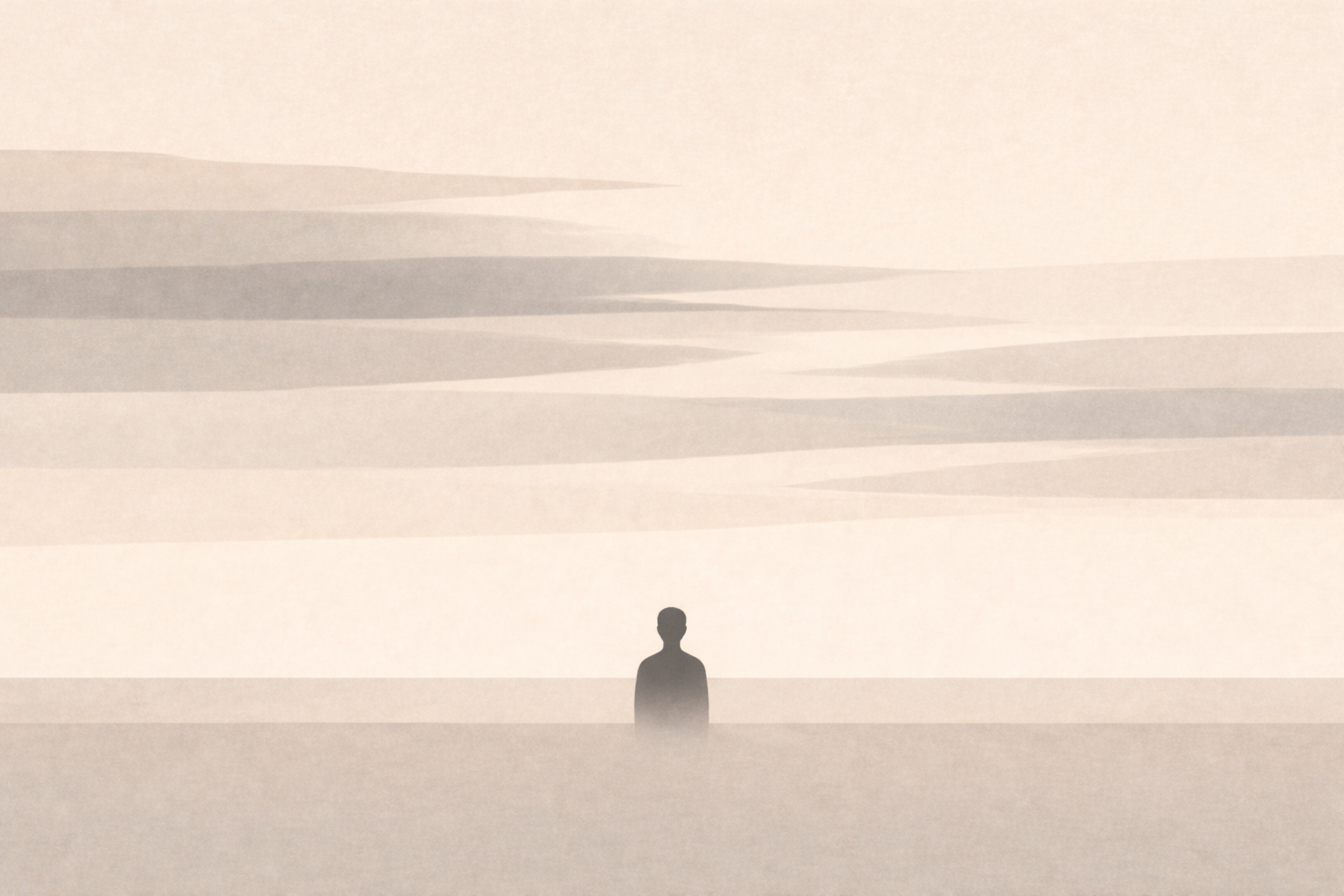 Minimalist layered sky illustration representing the Soul Weather Framework as a structured internal state awareness system.