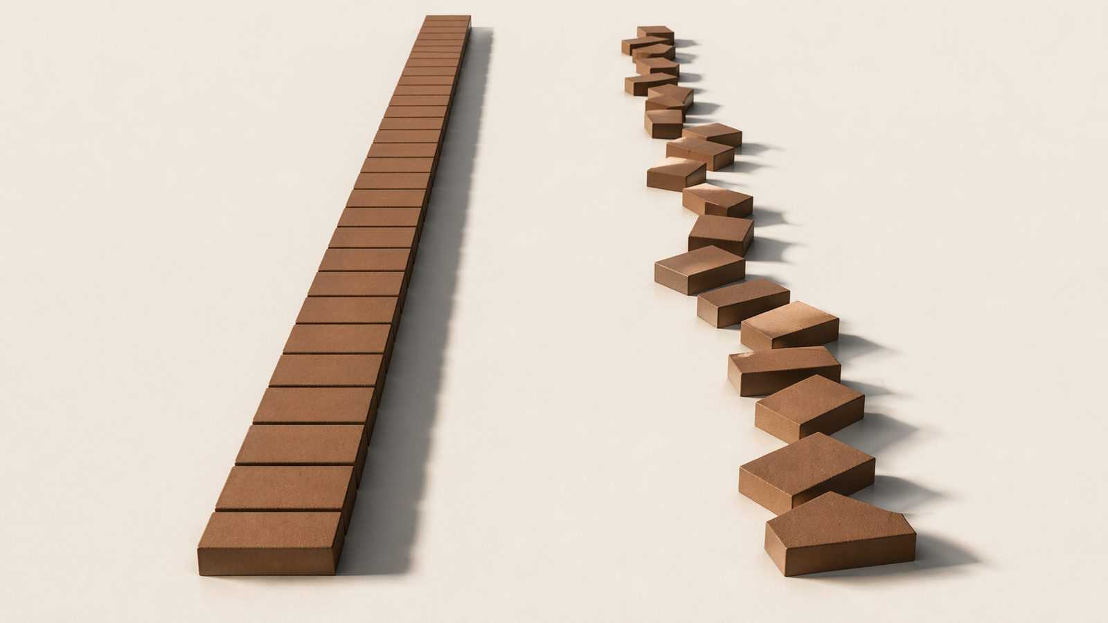 Examples of accountability vs lack of accountability shown through aligned and misaligned structural systems