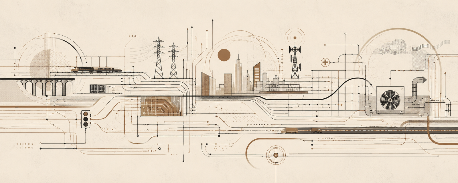 Architects of Modern Life editorial infrastructure banner representing foundational systems builders.
