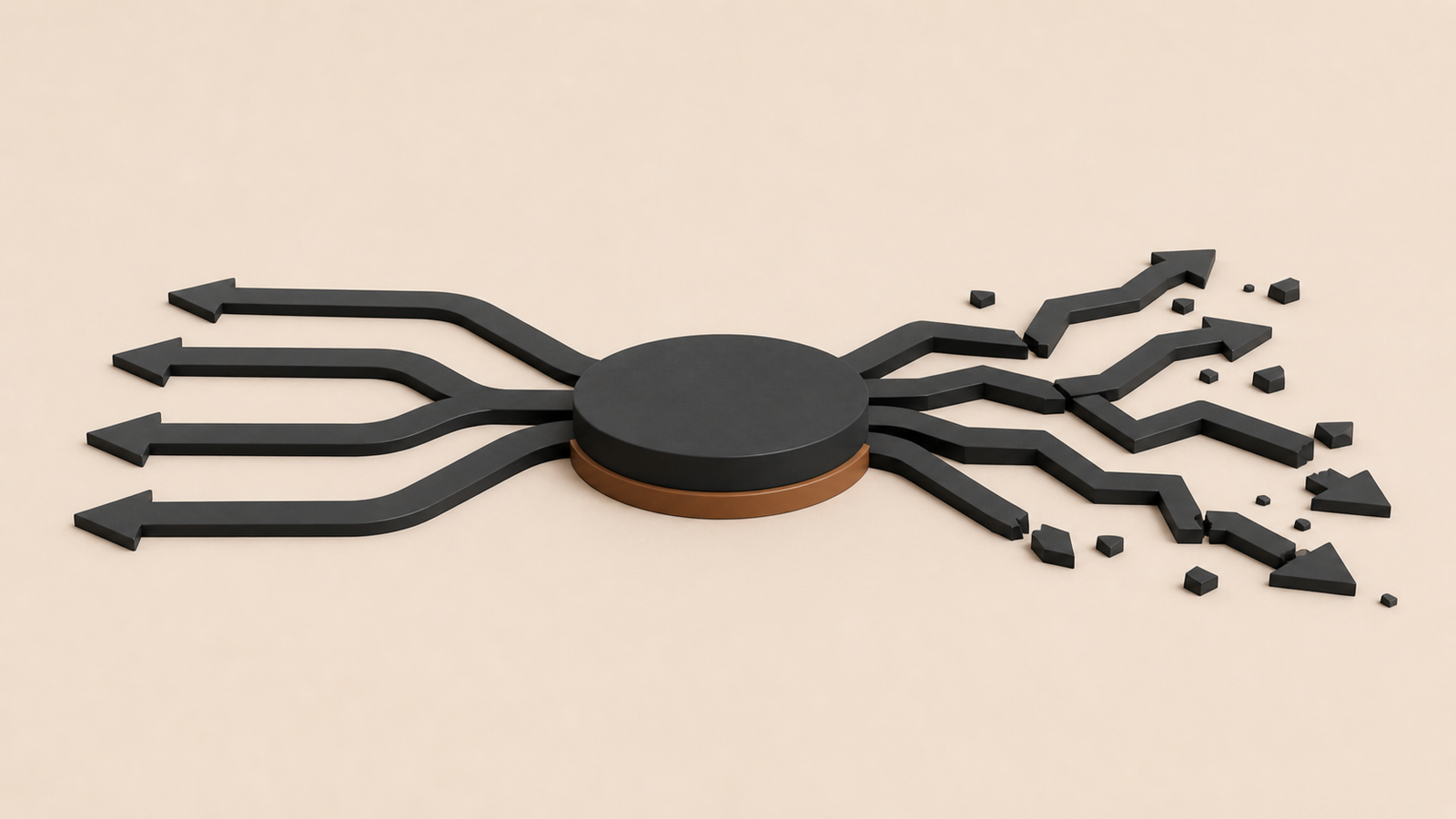 default state determines decisions shown through stable and unstable system pathways