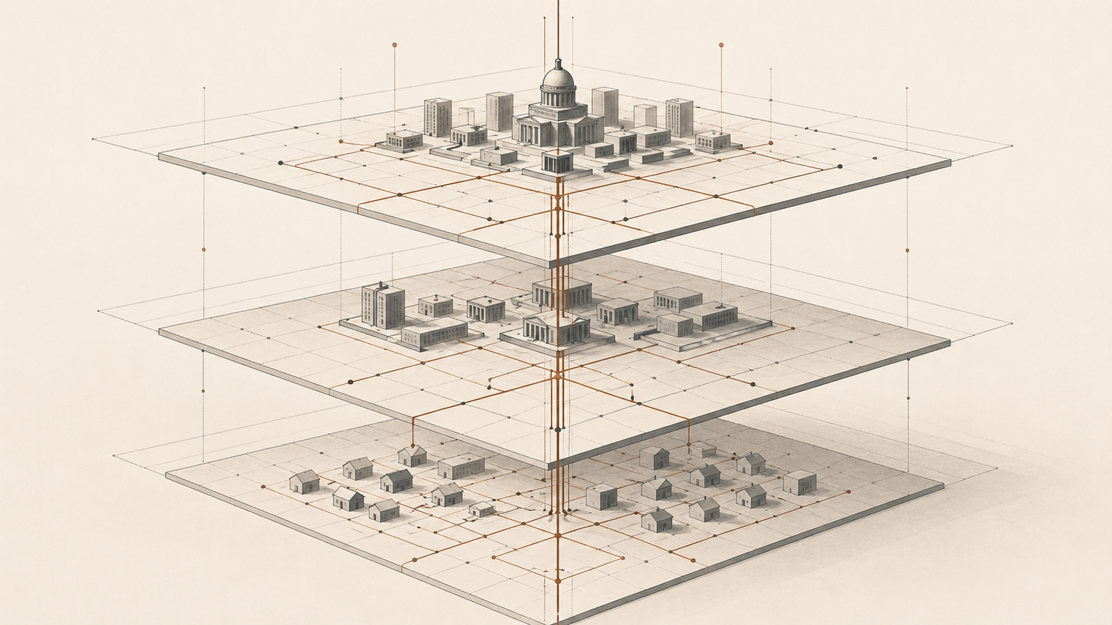 What is federalism explained through layered civic authority and constitutional structure