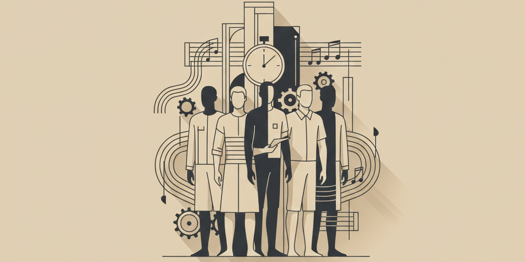Modern systems representing transportation, safety, infrastructure, energy, technology, and industrial coordination as echoes of earlier Black innovation.