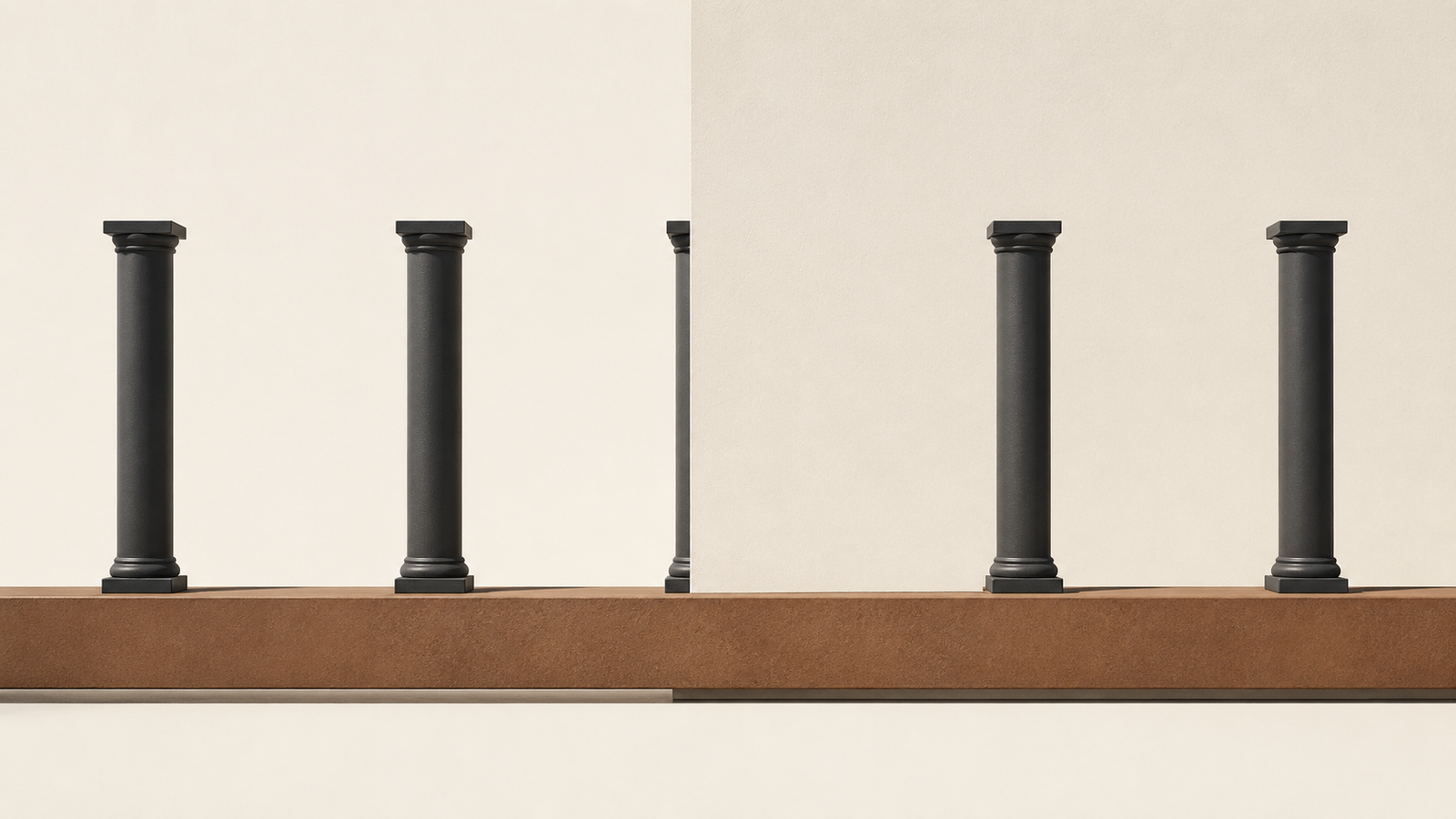 Minimalist architectural illustration representing unanswered prayer and trusting God's timing through quiet endurance.