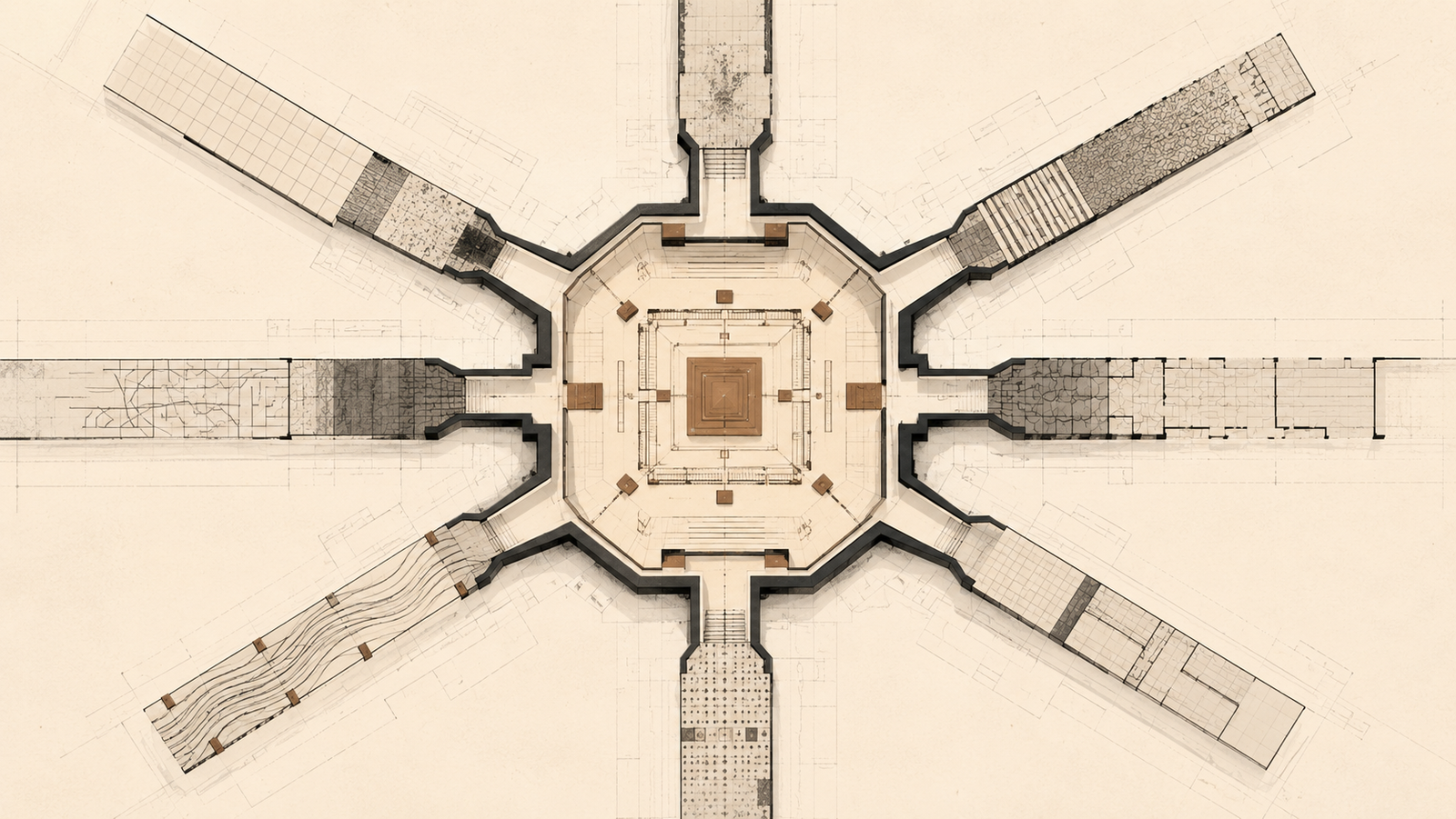 Annual health audit illustrated as an architectural system bringing multiple areas of health into one structured review for identifying drift over time.