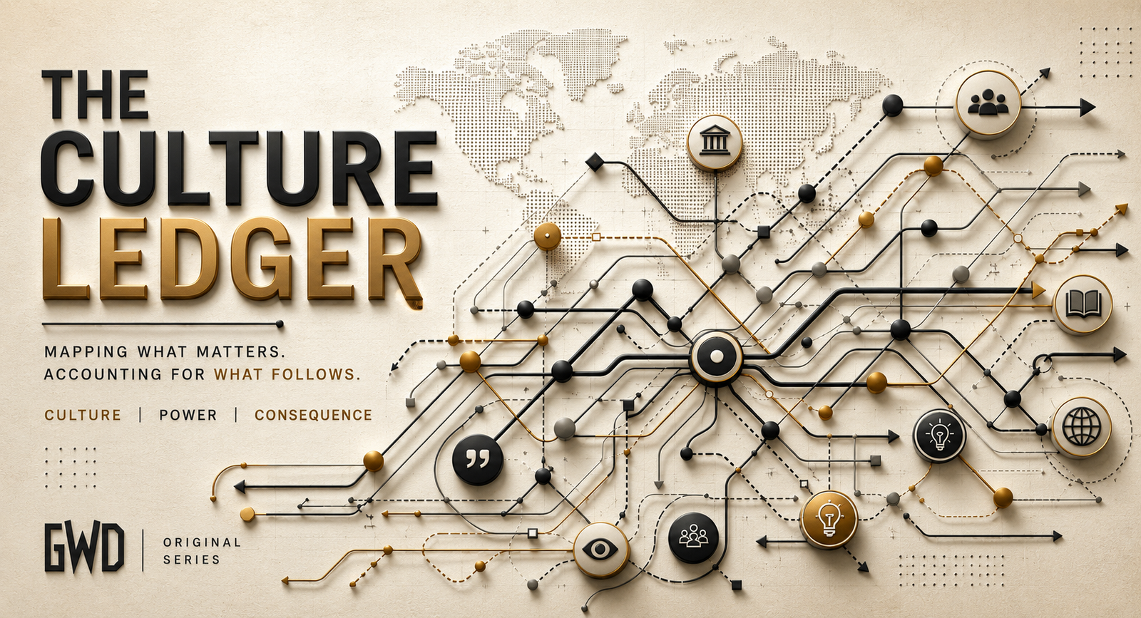 Culture Ledger series banner for Groundwork Daily.
