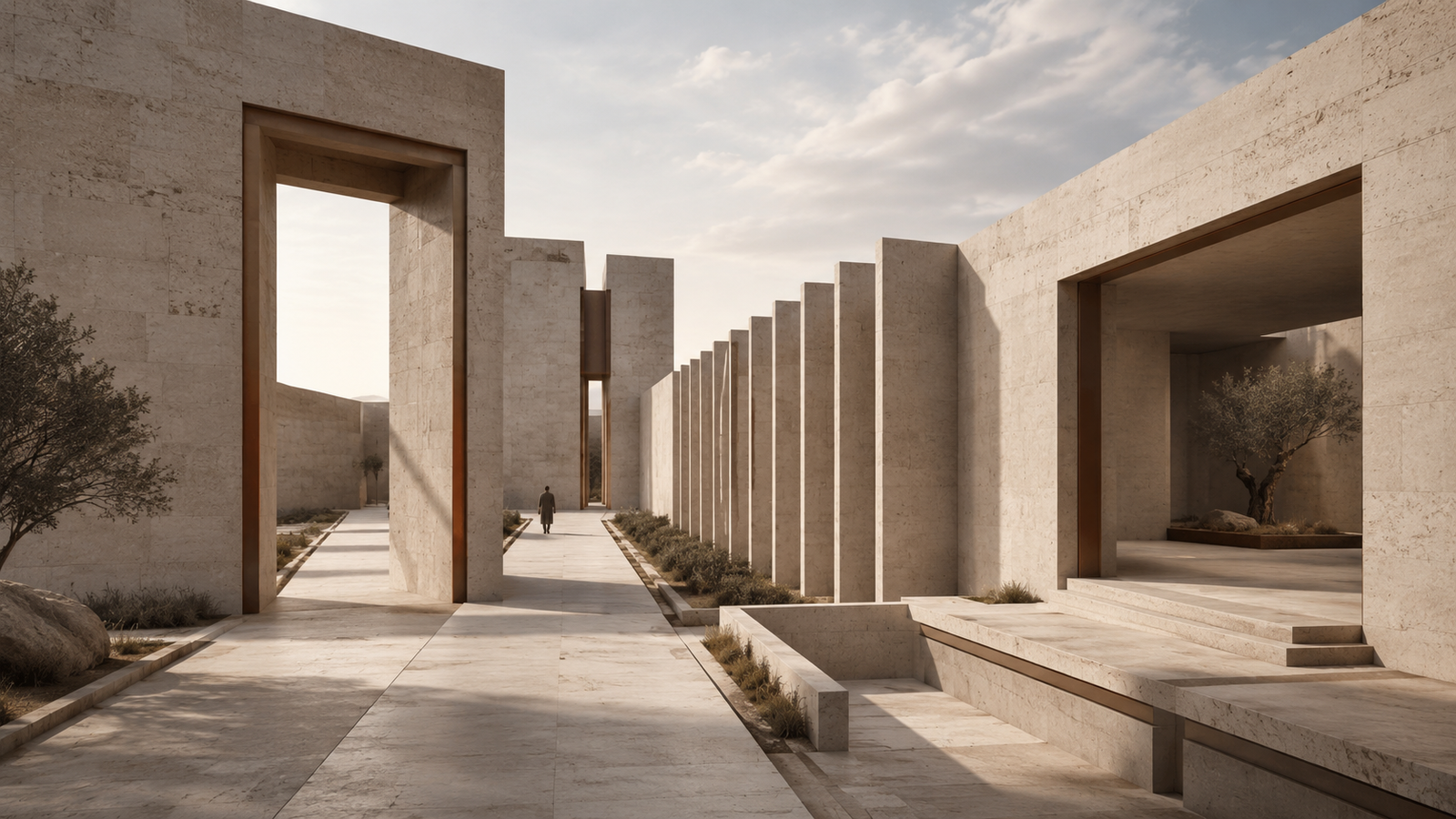 The Discipline System | Groundwork Daily The Discipline System represented by an architectural pathway using thresholds, boundaries, and repeating structures to make consistent movement easier to sustain.
