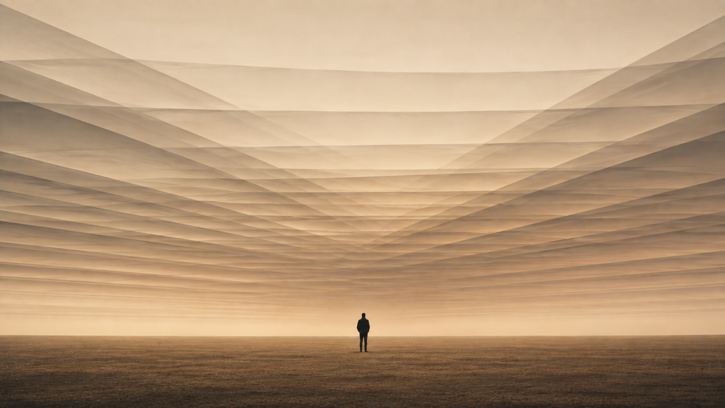 Minimalist atmospheric illustration showing converging layers representing when everything feels urgent.
