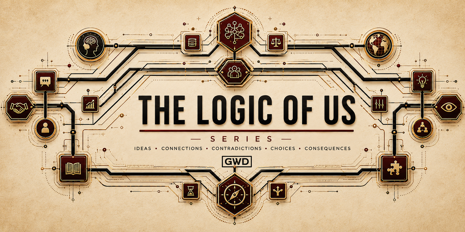 The Logic of Us Groundwork Daily closing banner representing relationship systems, shared structure, boundaries, reciprocity, trust, and repair.