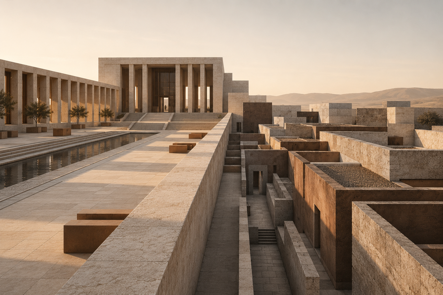 Architectural representation of Trent Numbers Lawson showing parallel economic systems diverging between broad institutional strength and compressed lived economic conditions.