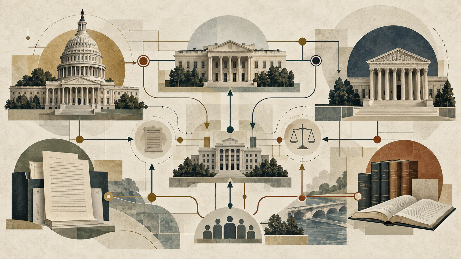 Civic Education Glossary: How Public Power Works Civic Education glossary visual mapping institutions, authority, jurisdiction, mechanisms, limits, and review in public power