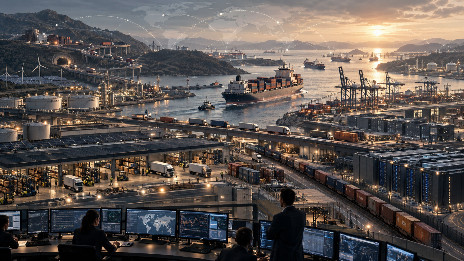 Cost of economic resilience shown through global shipping, backup supply routes, energy capacity, warehouses, cybersecurity, data infrastructure, and redundant systems.